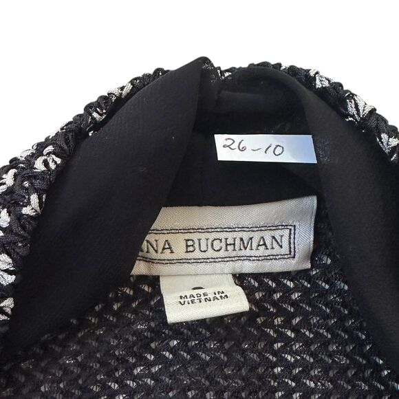 Dana Buchman Black/White Sleeveless Cardigan Top Women's Size Small | 26-10 - Picture 3 of 6
